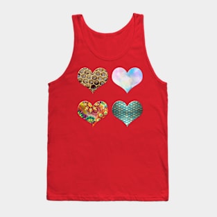 Textured Hearts Tank Top